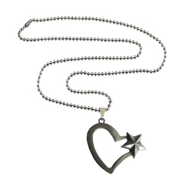 Open Heart Star Pendant By Menjewell